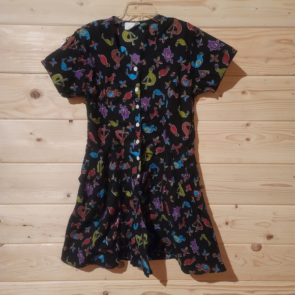 access Pants - Vintage Women's 80s Access Animal Print Shoulder Pads Romper Size L Knee Length